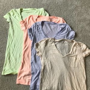 J Crew linen t-shirts xxs